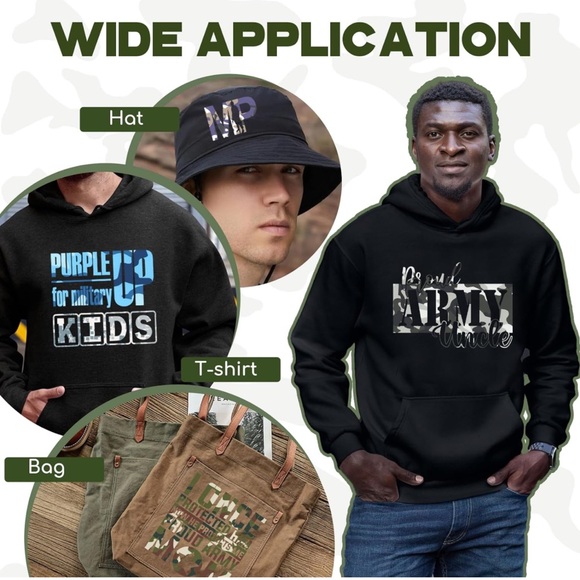 $8 🌸 Heat Transfer Vinyl ~ Camouflage Camo Variety Pack ~ Multipack Multiple - Picture 6 of 10